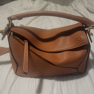 Loewe Small Puzzle Bag Tan Pre-owned